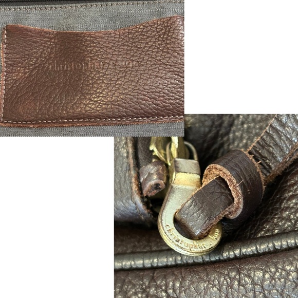 Christopher Kon Vintage Leather Hobo Bag Chocolate Brown Made in Canada - Picture 11 of 17